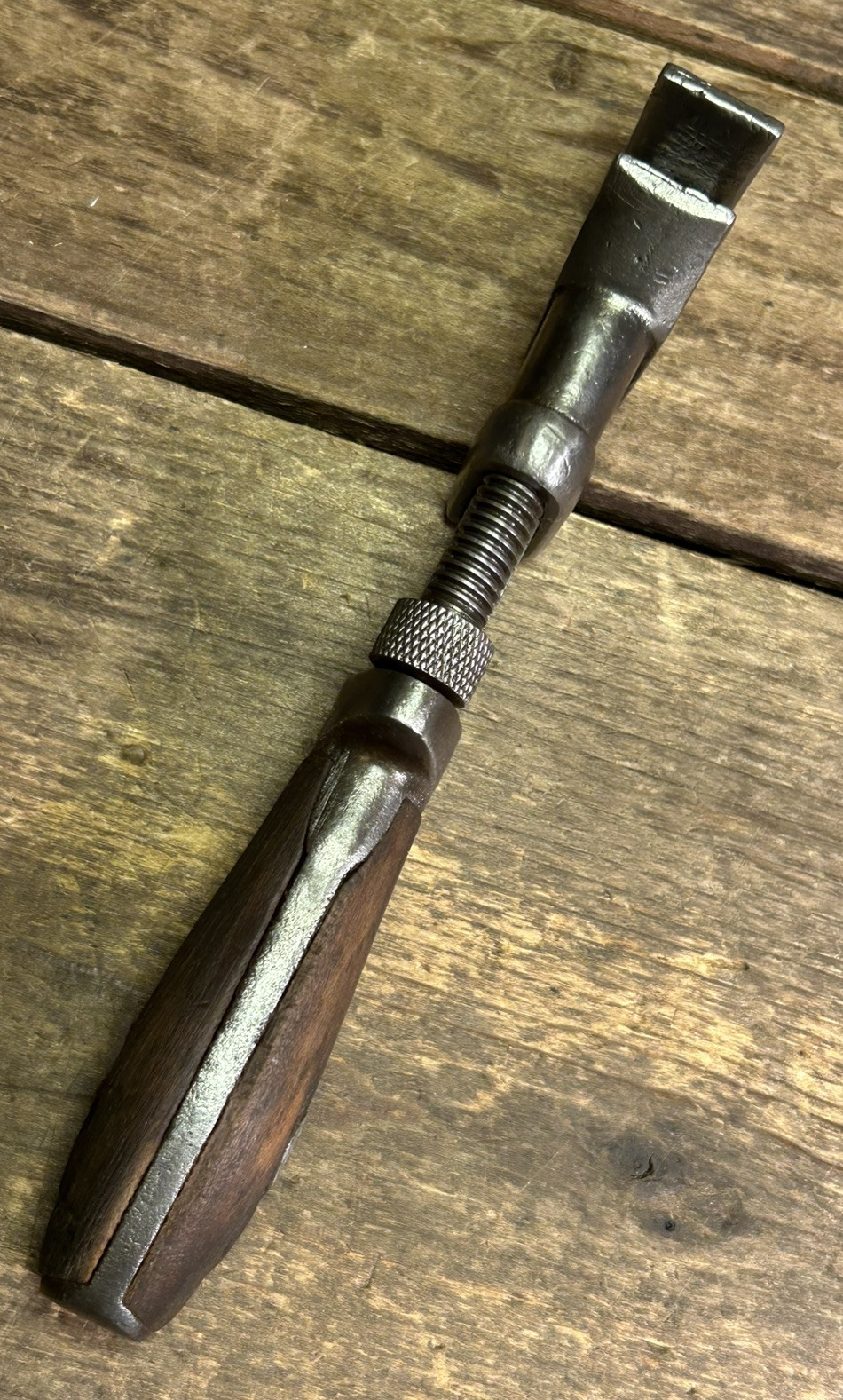 Vintage L. Coes & Co. Square Jaw Wrench, 8 Inch