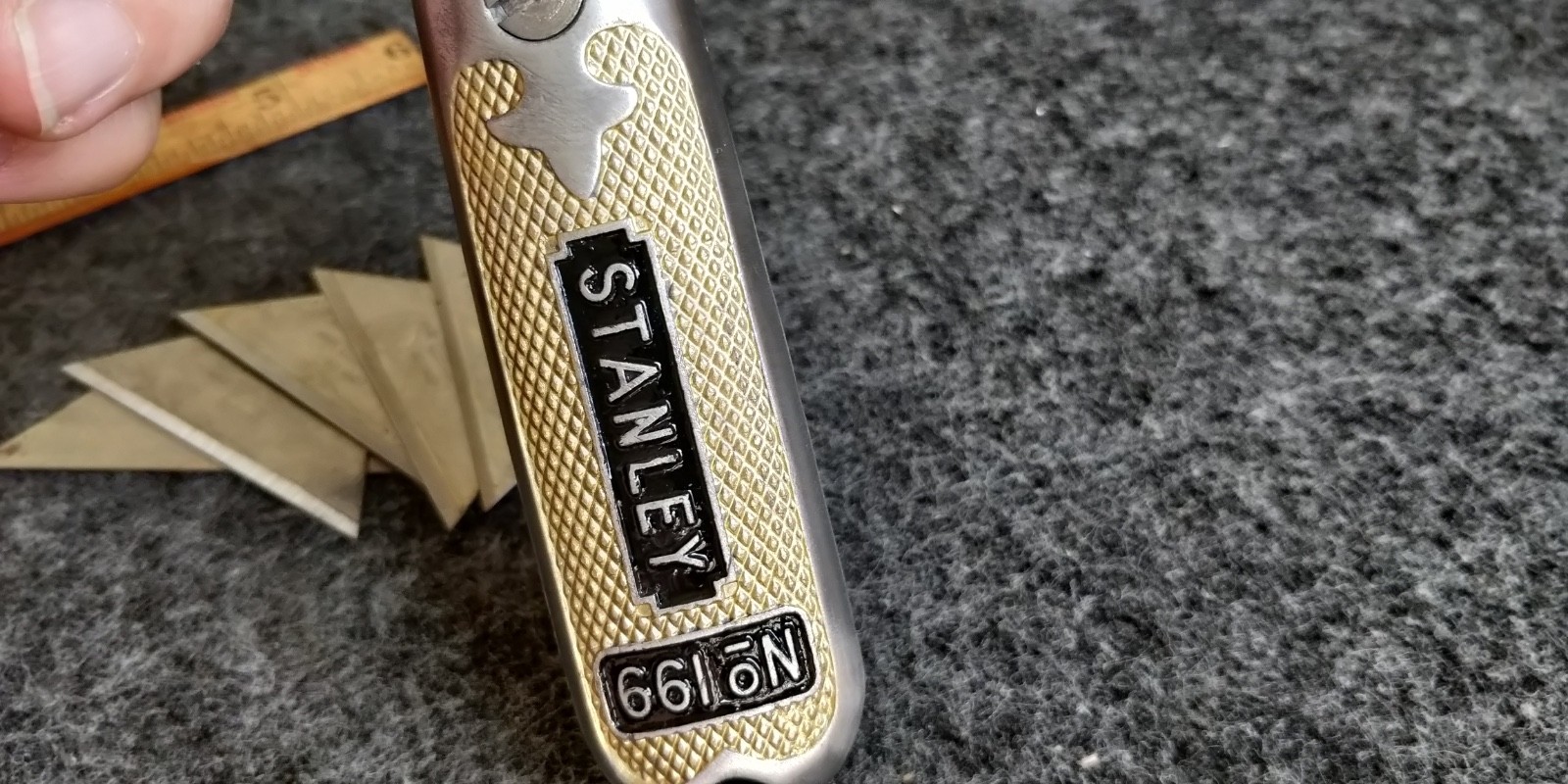 Vintage Stanley No. 199 Iconic Utility Knife Customized USA GOLD