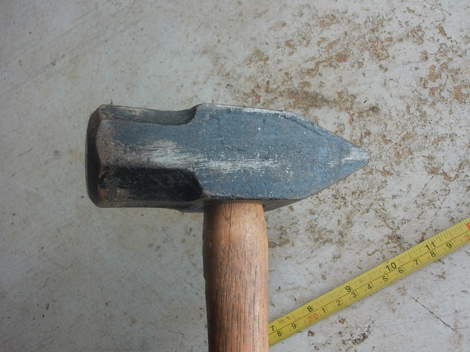 Vintage 3 1/2 lb Cross Peen Blacksmith hammer 14″ Handle Lot 26-33-5
