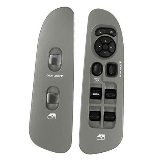 Master Power Window Switch and Bezel Driver Side and Window Bezel Grey