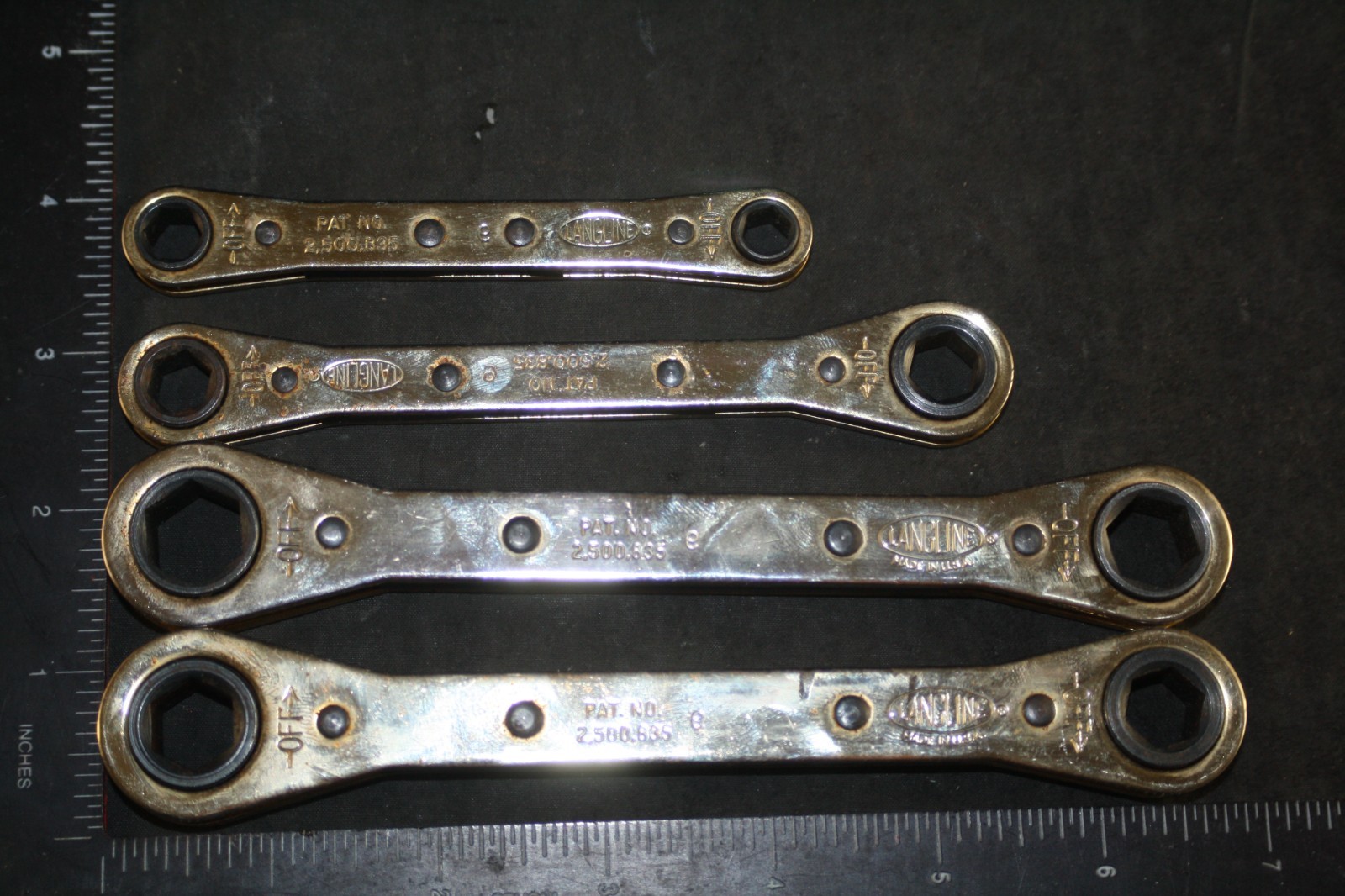 LANGLINE MASTER TECH AWARD RATCHET WRENCH SET 7-14MM USA MADE