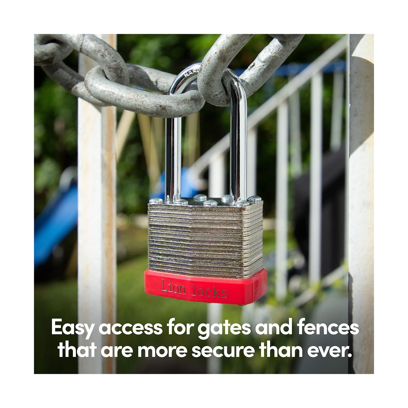 Lion Locks 48 Keyed-Alike Padlocks w/ 2” Long Shackle, 96 Keys, Hardened S