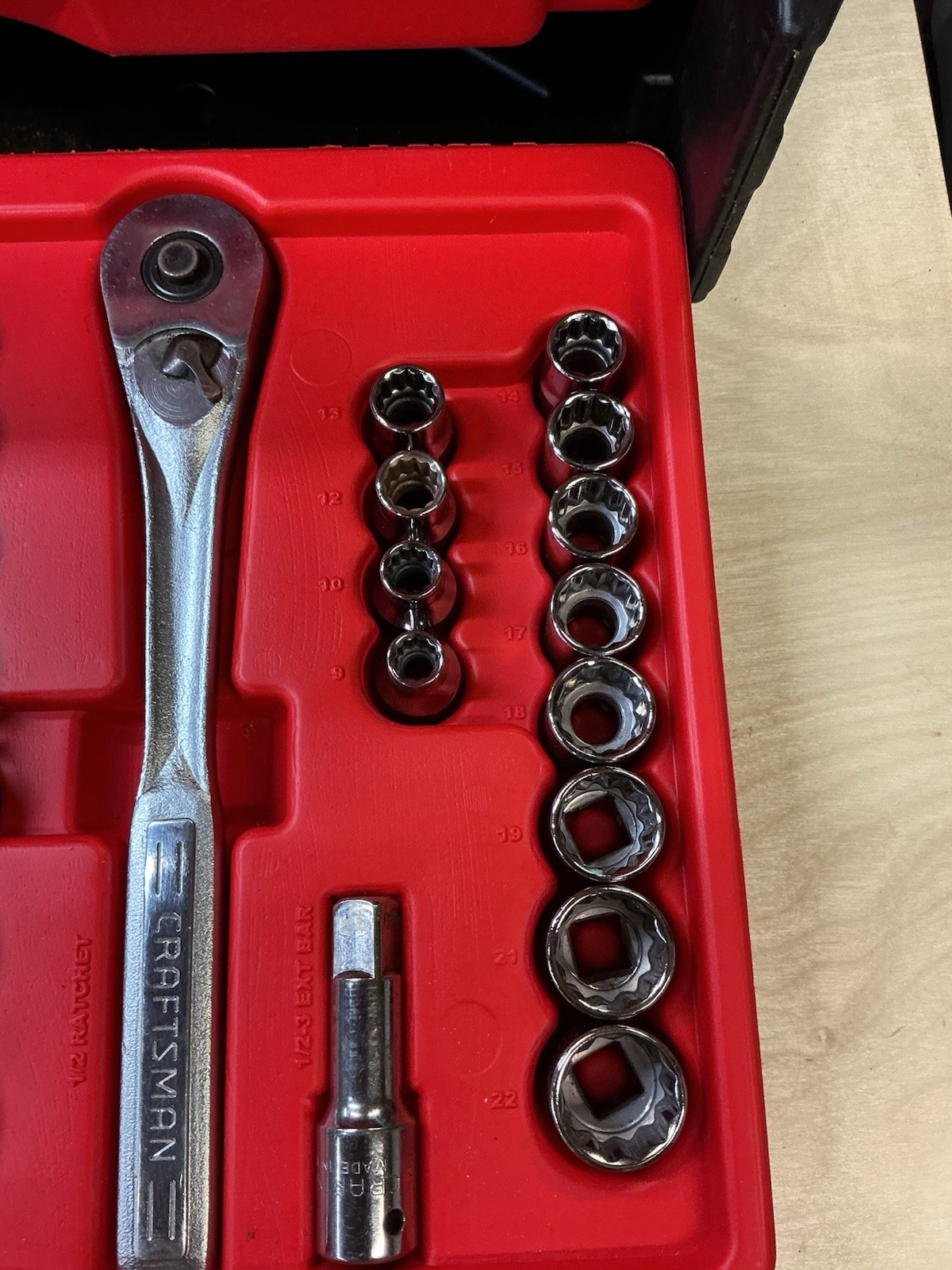Sears Craftsman USA 260pc Mechanics Tool Socket Ratchet Set 3 Drwr 34260 Nos 6pt