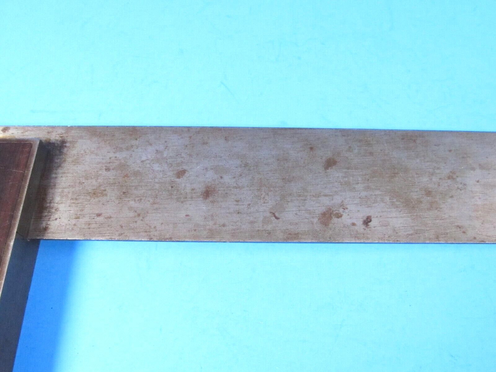 early 12″ Stanley No 1 or No 10 try square rosewood infill pre Handy Grips
