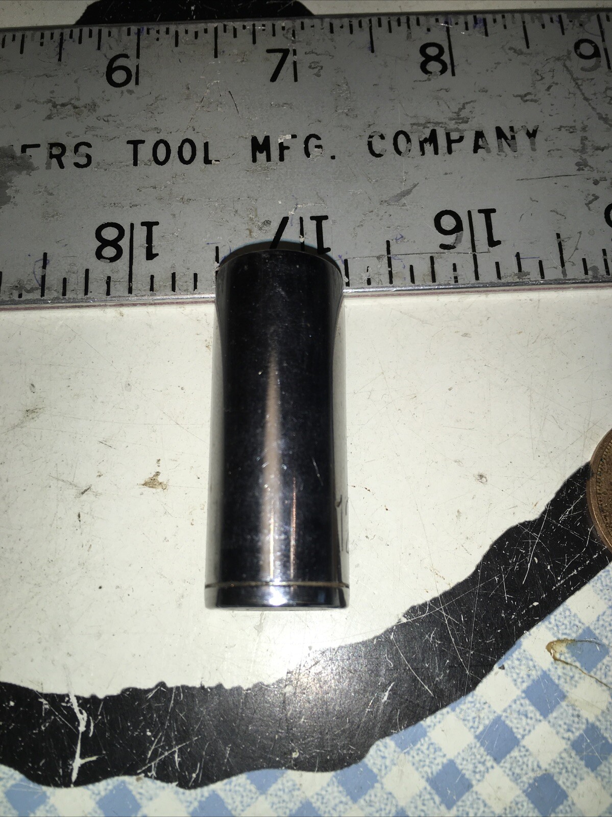 Vintage JC Penney 12 mm Deep Socket 12 pt 3/8″ Drive #3352 Made In USA Marked
