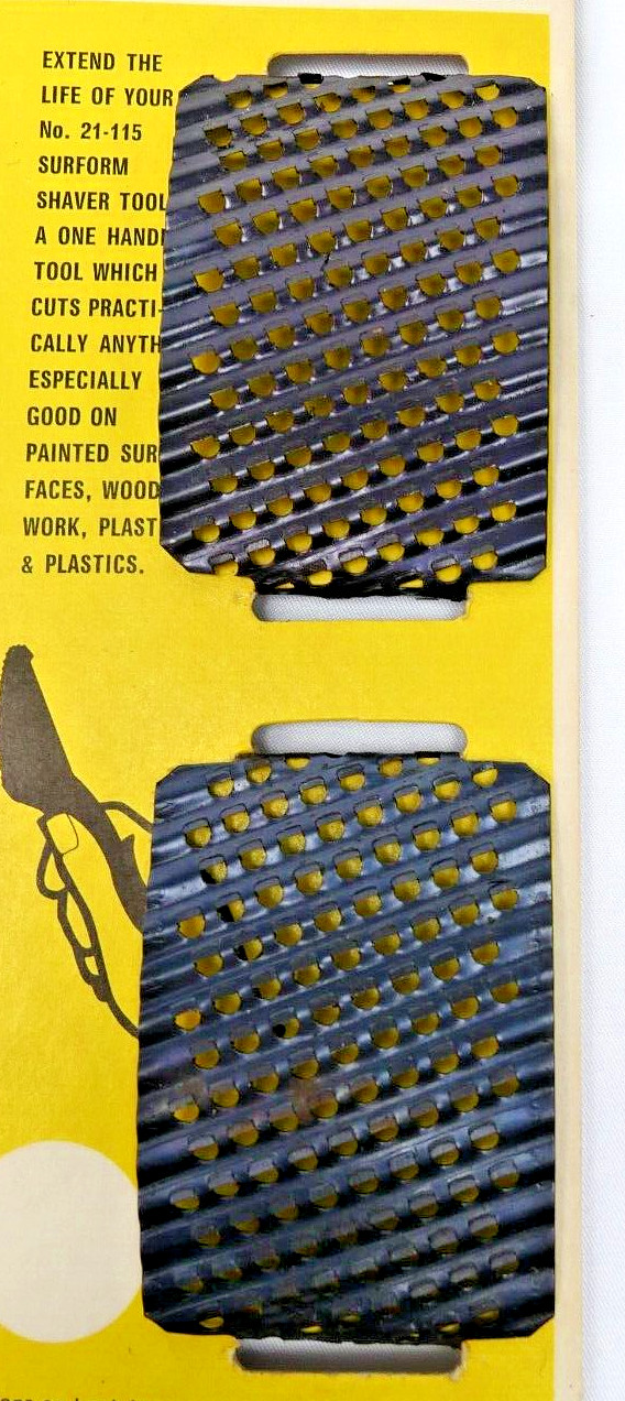 VTG ’78 Stanley SURFORM Shaver Replc. Blades 2pk #21-515 For Shaver No.21-115