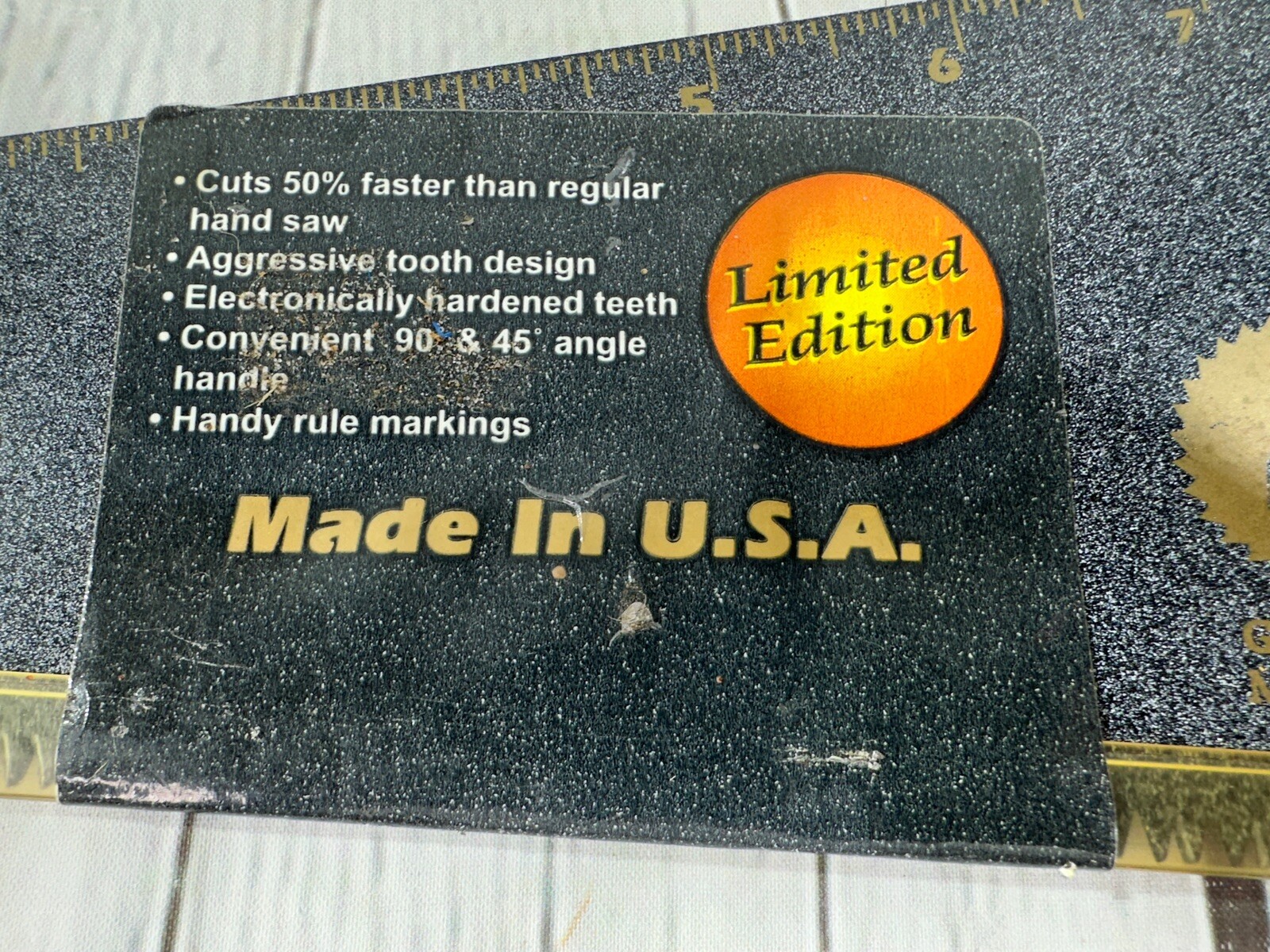 Vintage Great Neck Hand Saw Limited Edition 15” Wood Handle USA NEW!