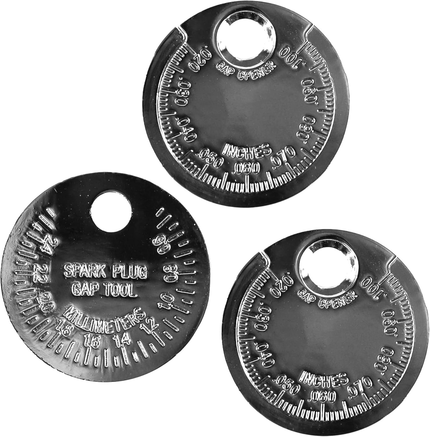 3-Pack Spark Plug Gap Gauge Tool Engine Mechanic
