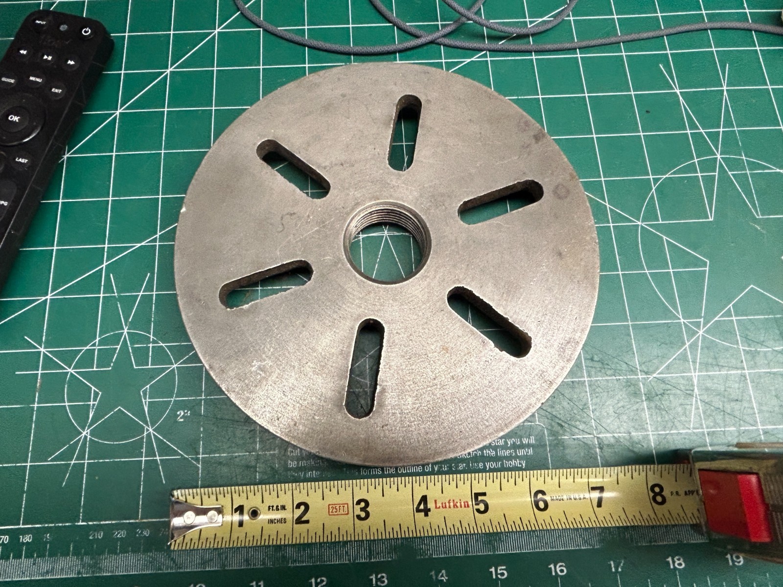 MACHINIST HmGdcB TOOL LATHE MILL Heavy 7 1/2″ Lathe Face Plate 1 – 1/2″ – 8 TPI