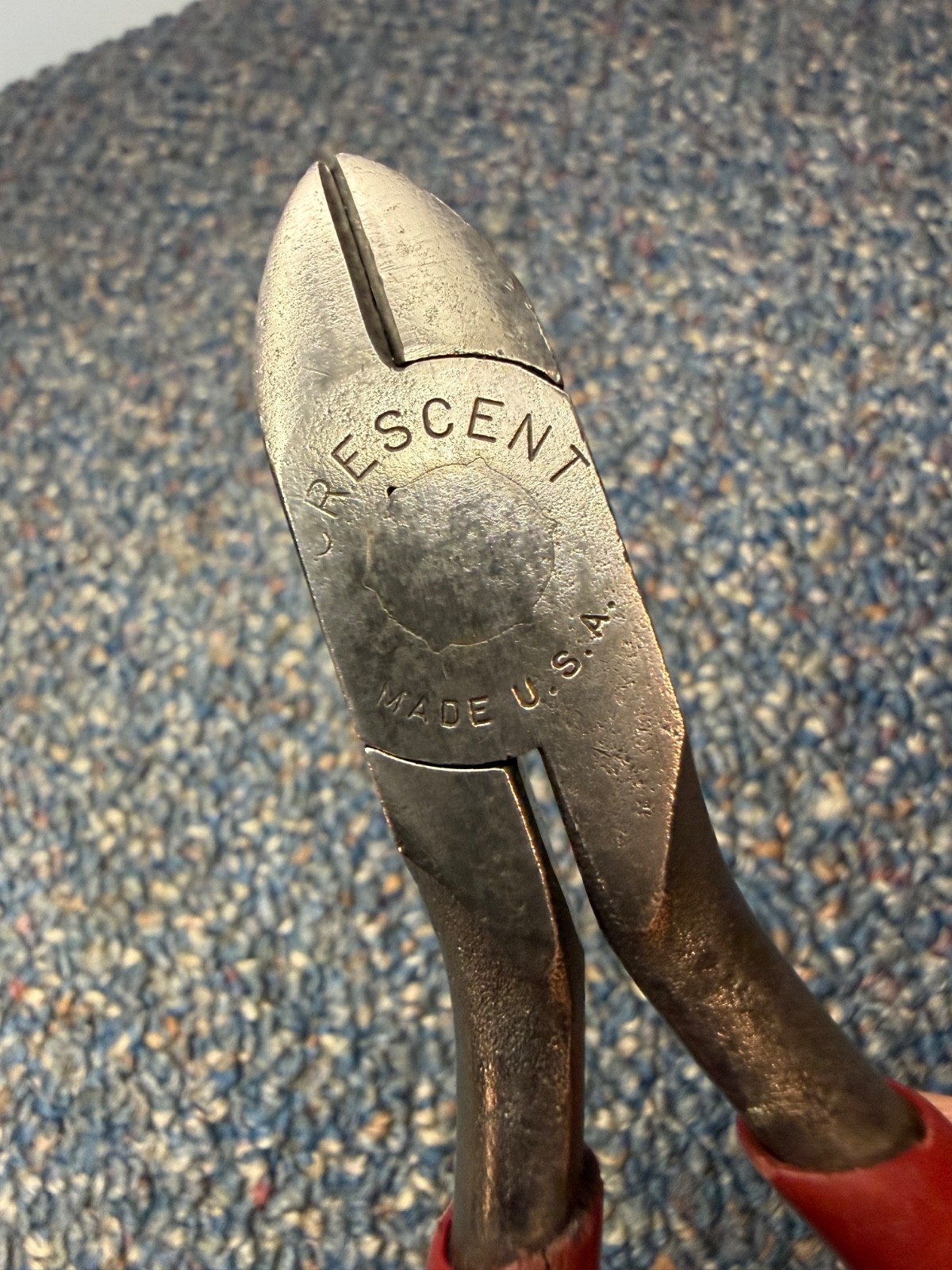 Vtg Crescent Crestoloy long-handle diagonal cutter, vg condition