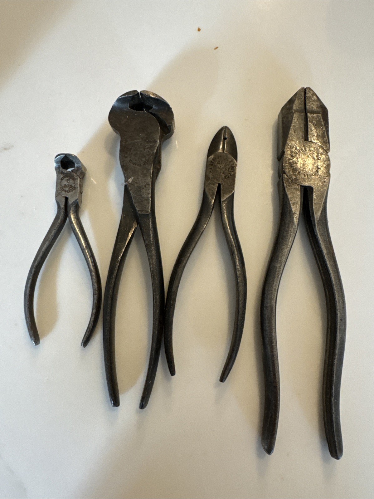 ” UTICA TOOLS ” & Boker Co. END NIPPER CUTTERS PLIERS Lot