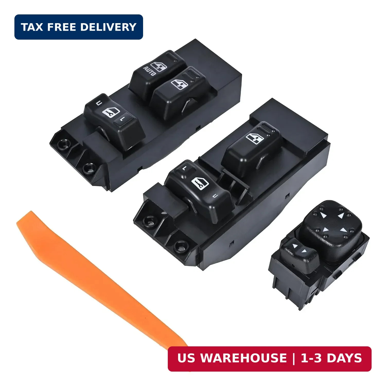 Power Window Switch Driver & Passenger Side 2 Door with Mirror Switch Compatible