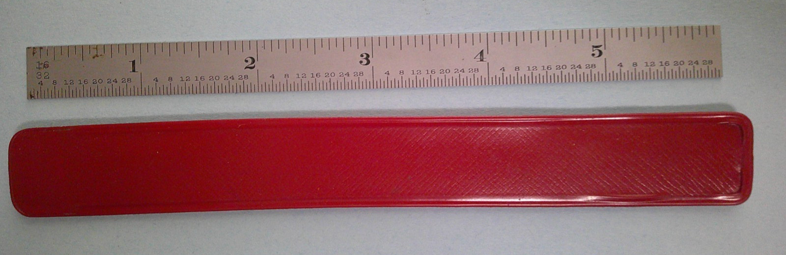 Vintage LS STARRETT NO. C309R 6″ Rule With Vinyl Case