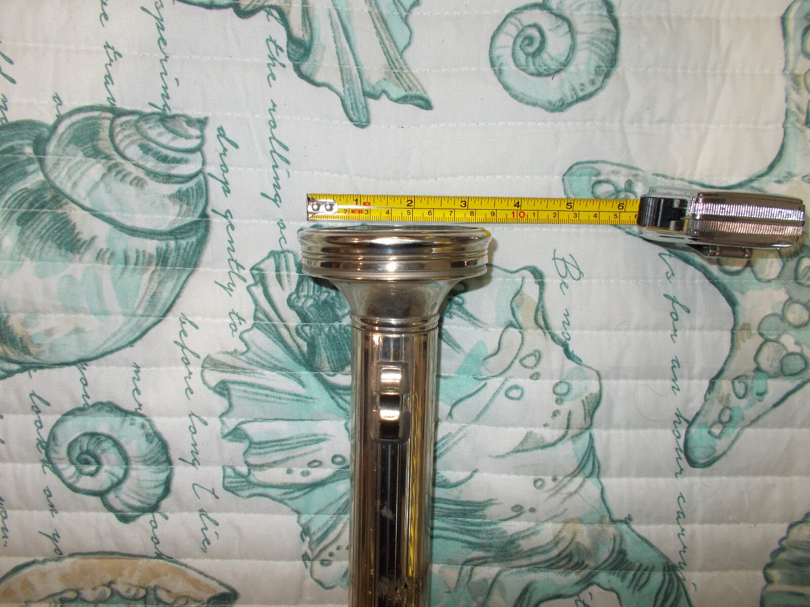 RARE VINTAGE 1950s USALITE USA LITE LARGE 14″ METAL FLASHLIGHT WORKS MADE IN USA