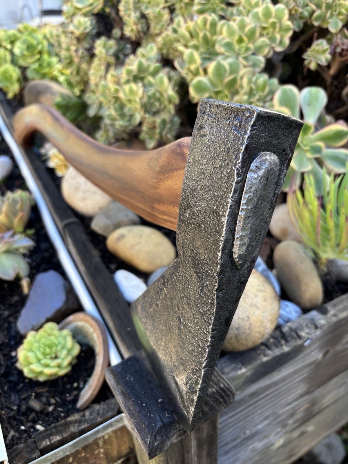 Hudson Bay Axe on Smoked American Hickory