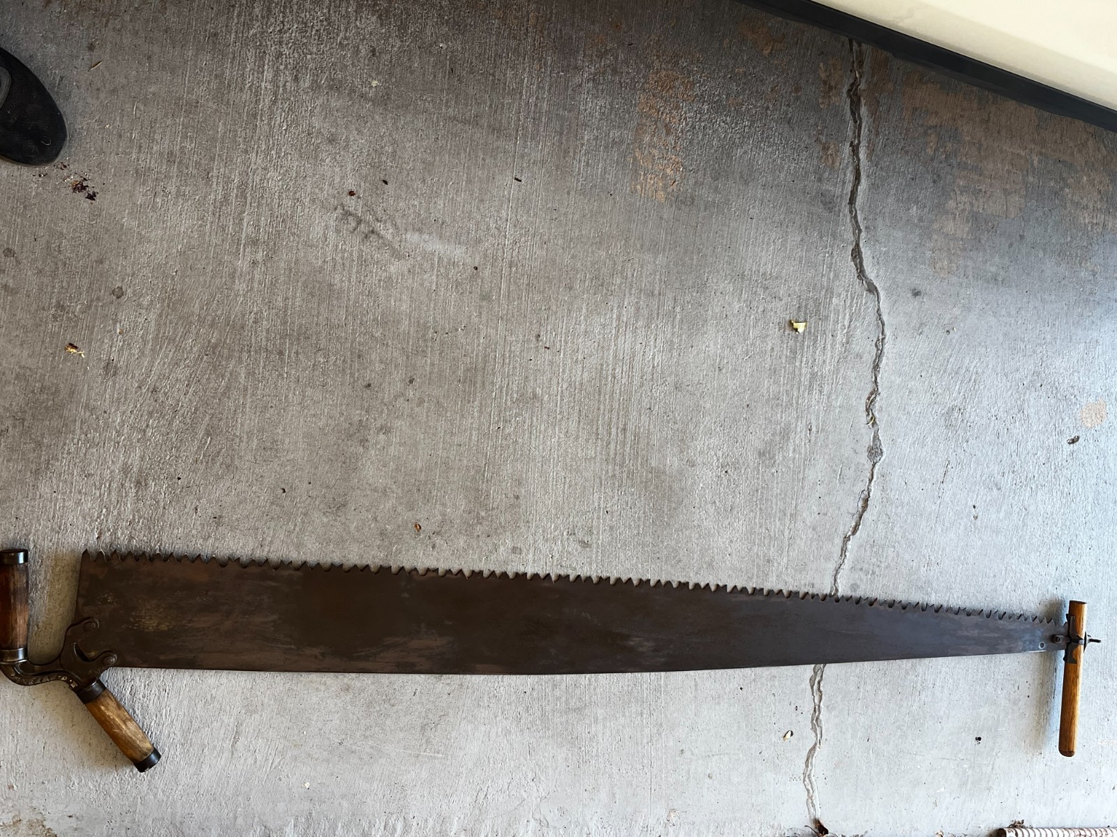 ATKINS VINTAGE TWO MAN CROSSCUT LOGGING SAW ,5-ft.