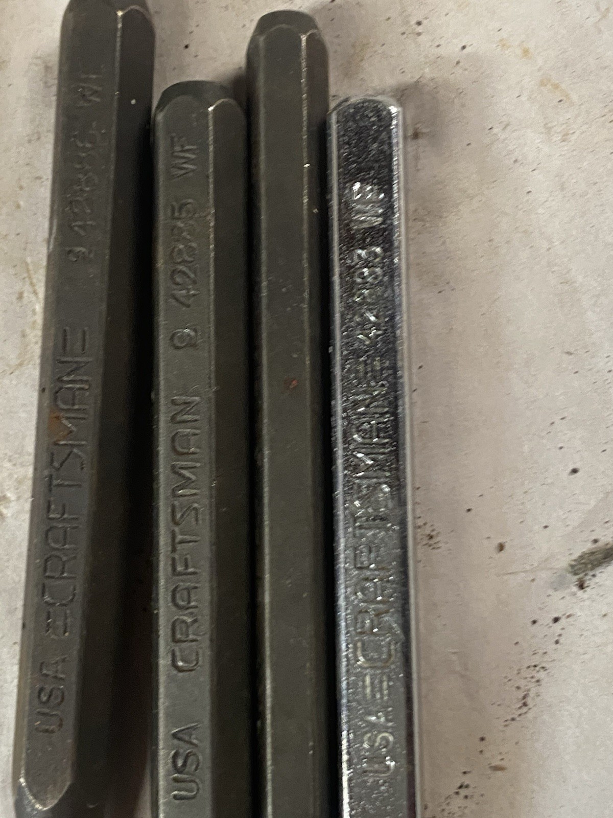 15 Vintage Cold Chisels & Punches Stanley, Craftsman,Dasco