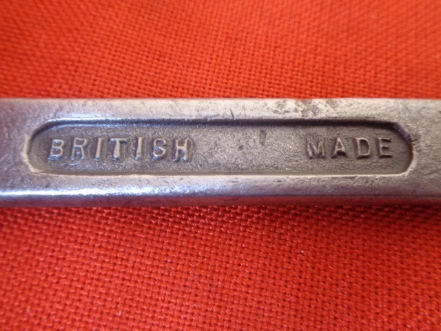 DROPSTAMCO 7/16″ x 1/2″ BSF and 3/8″ x 7/16″ BSW British Made Spanner Lot #561