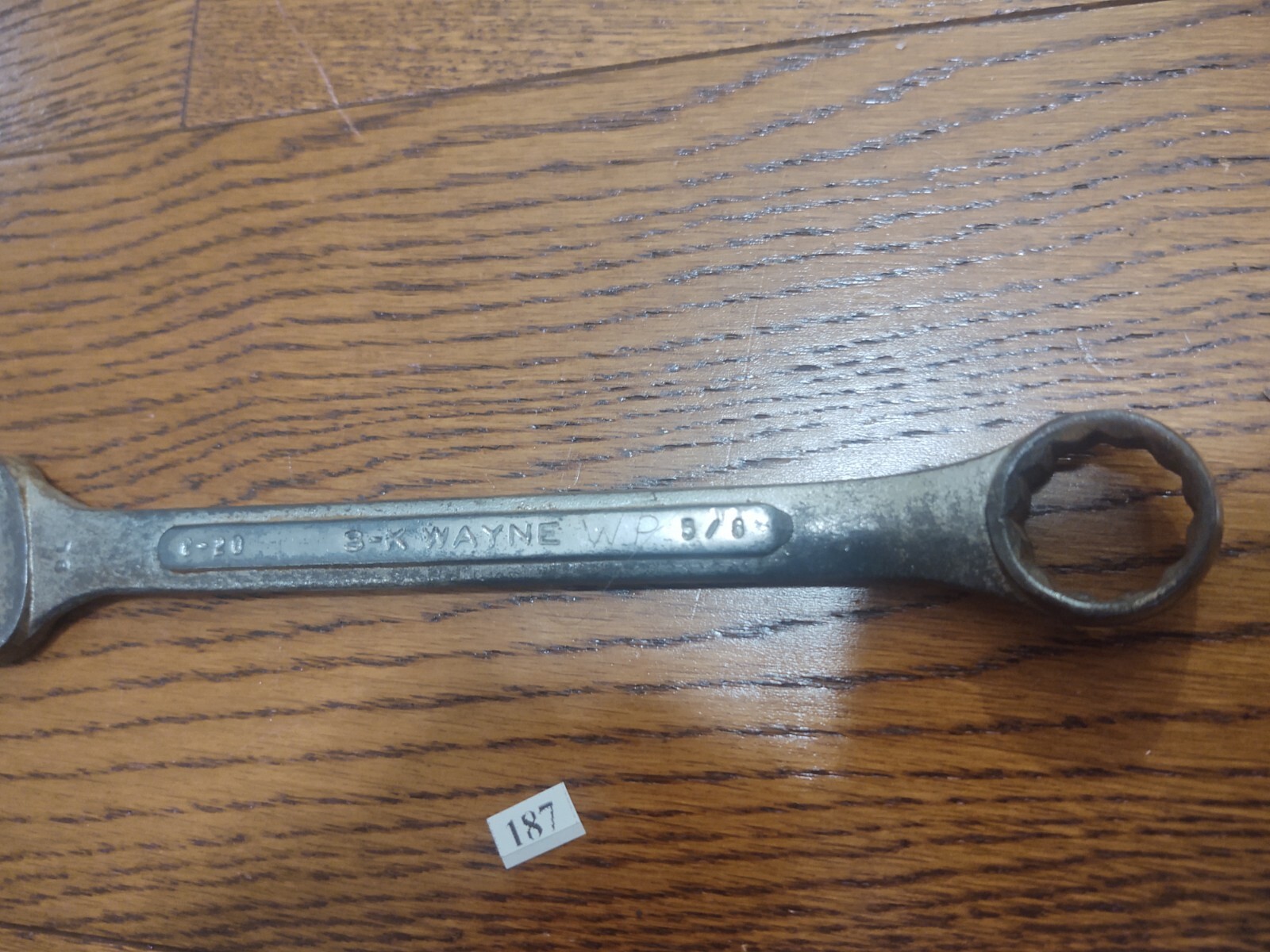 Vintage SK S-K Wayne Tools C20 5/8″ Combination Wrench USA Box Open