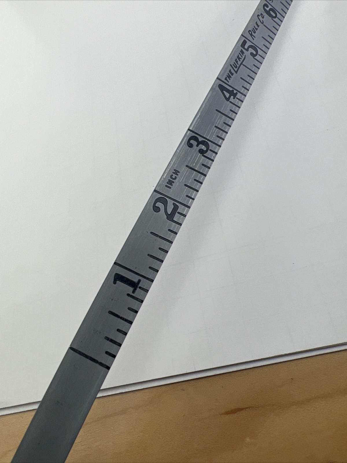 Vintage The Lufkin Rule Co. Chrome Clad steel Ruler 100 Feet / 30 Meters