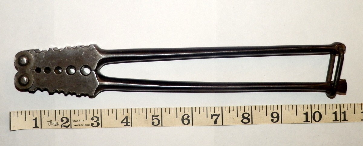 Vtg Smith & Hemenway Co. Lineman Splicing Clamp Crimping Tool circa 1910’s/20s