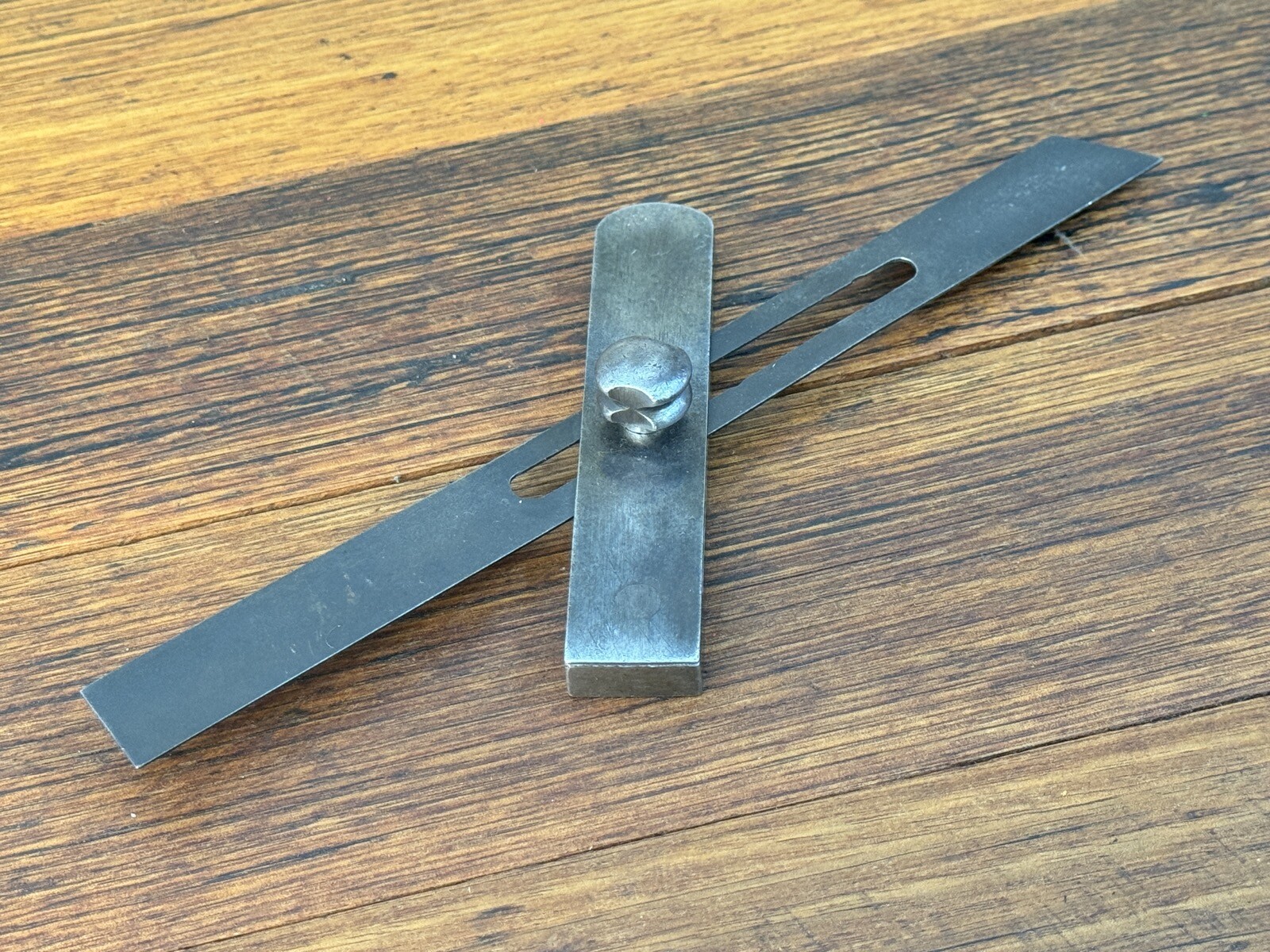Vintage Workshop-Made 240mm Steel Engineer’s Adjustable Bevel Metalwork Tools