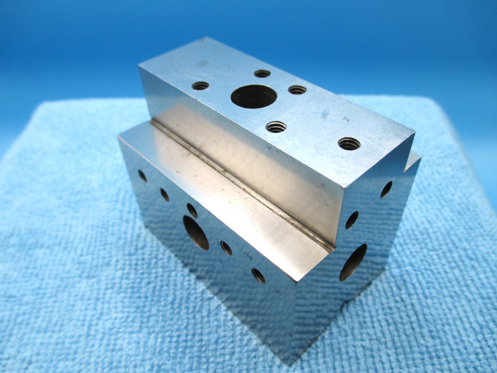 Vintage Toolmaker made custom fixtures- Angle/V-Blocks, Sm Parts Block, Dresser
