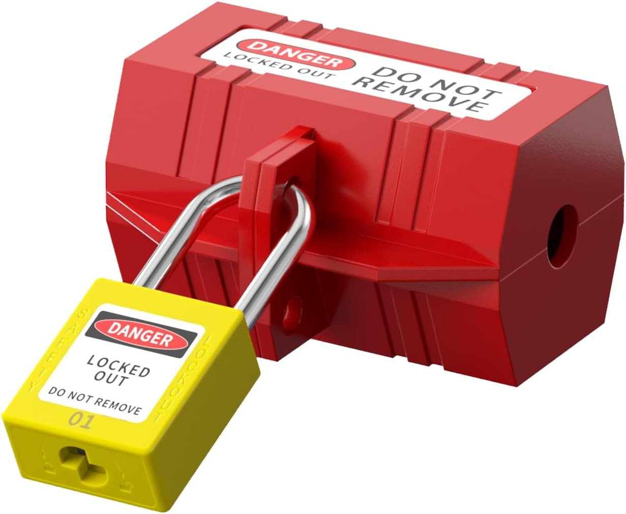 Lock Out Tag Out Locks and Keys, 10 Lockout Tagout Keyed Different Safe Pad