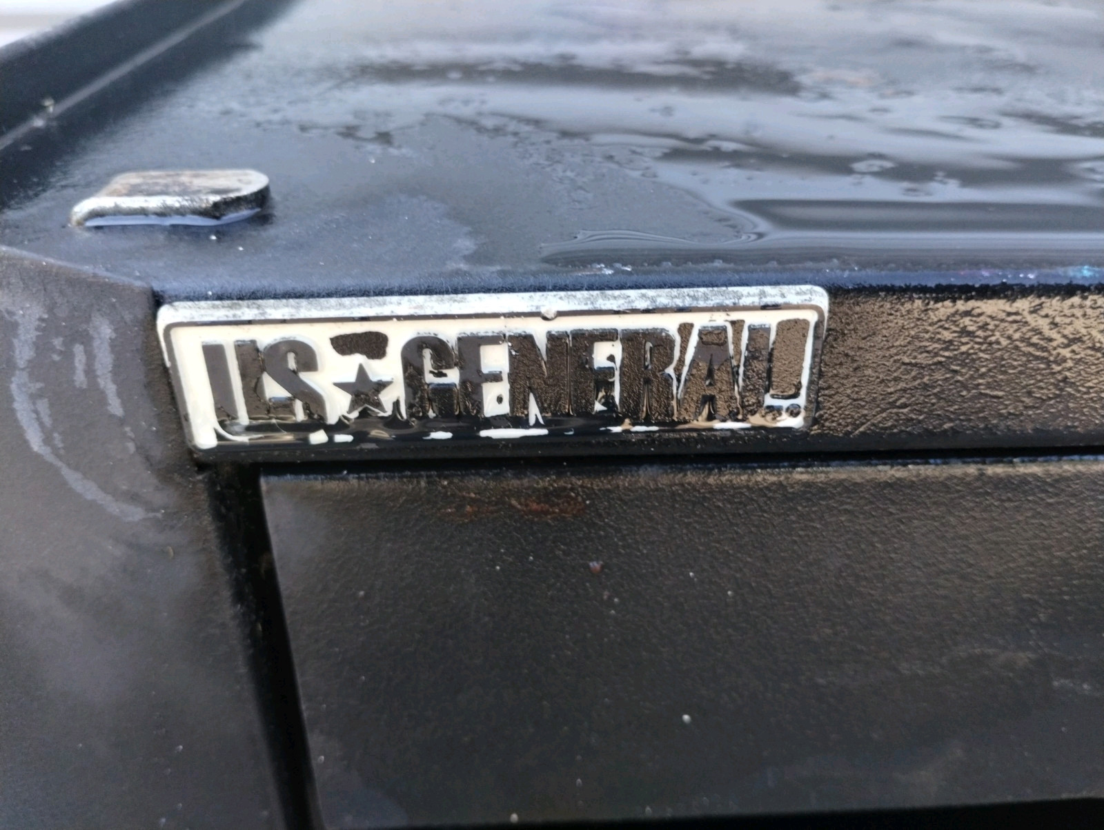 Vintage US General Tool Box Emblem. Toolbox Tool Box Emblem Plate #USG81