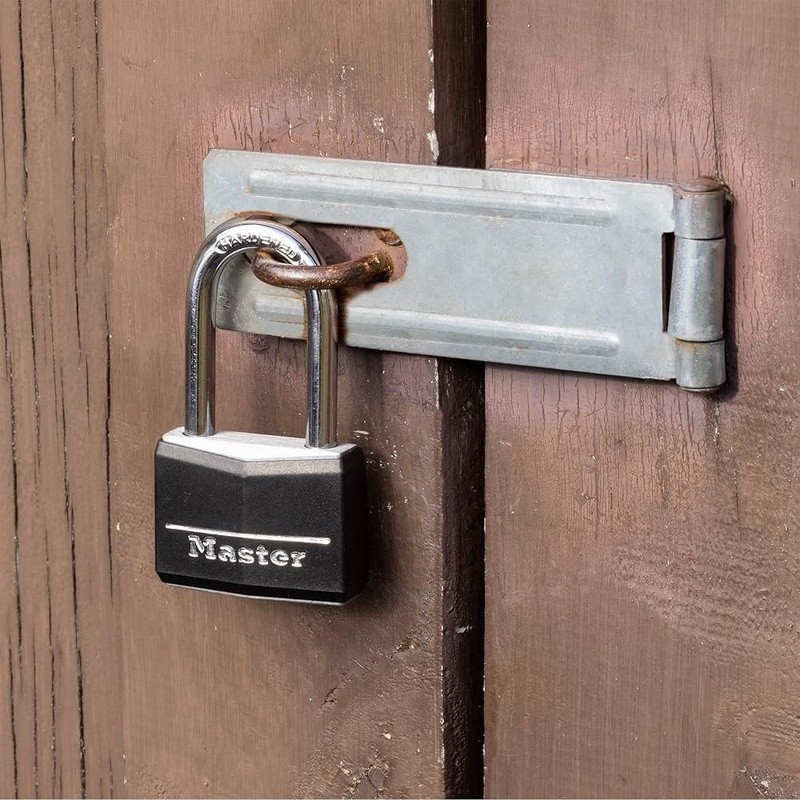 Indoor Outdoor Padlock Key Lock Shed Gate Storage Security Durable Alloy Steel