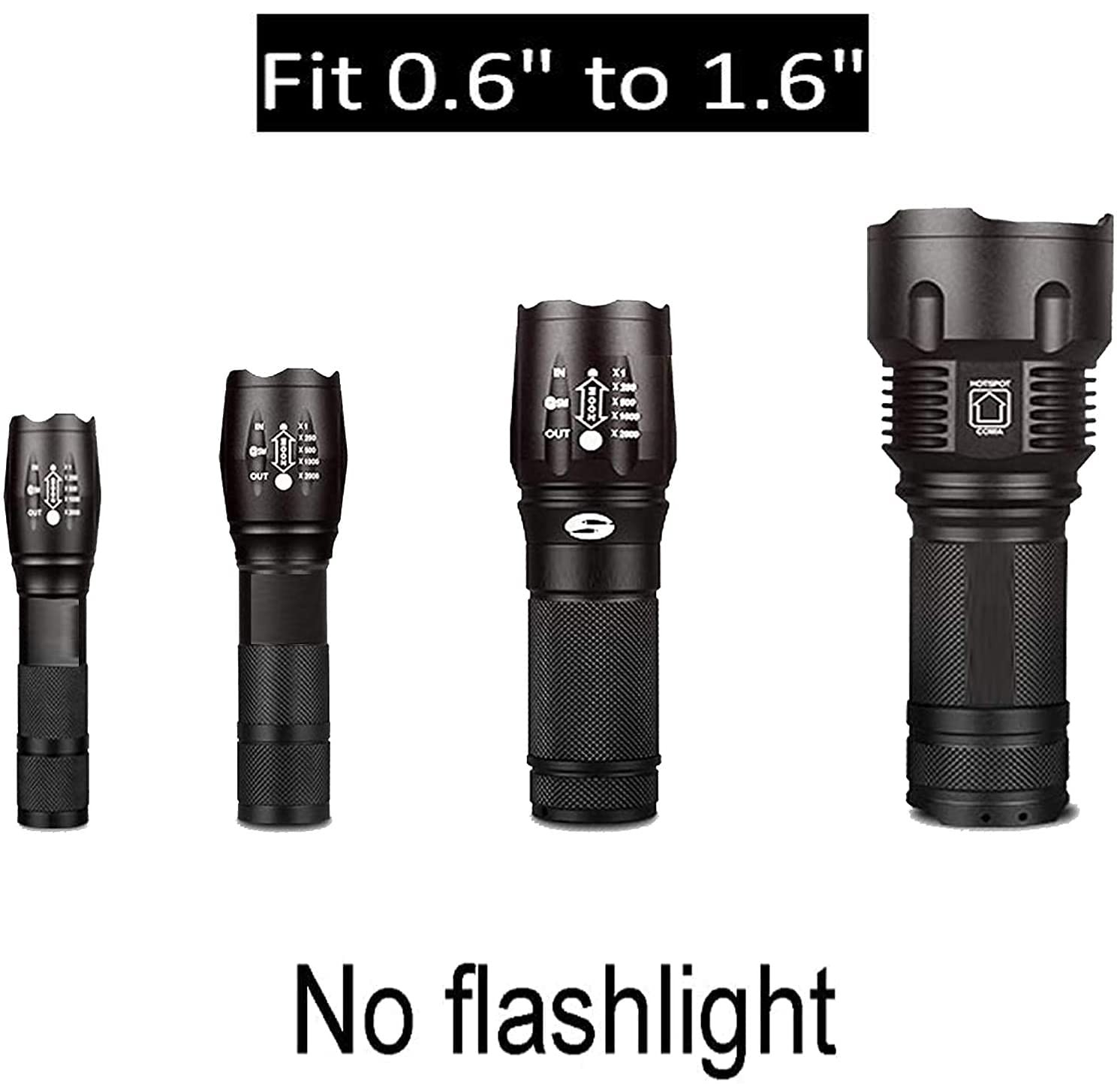 Magnetic Base Mount Flashlight Mounting Brackets Holder – Rust