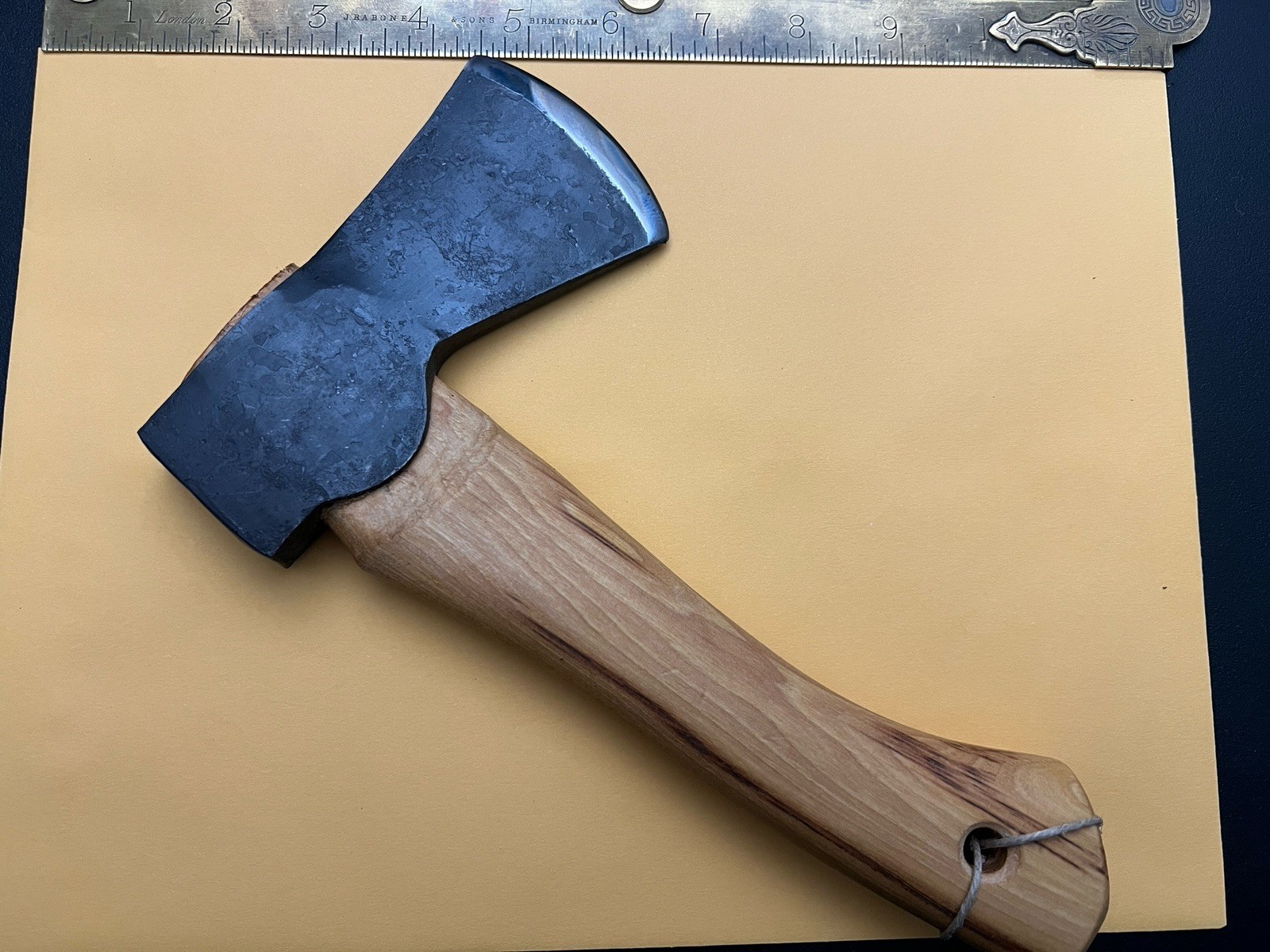 Hand Forged, New In Box Hultafors Hatchet with Leather Sheath-Made In Sweden
