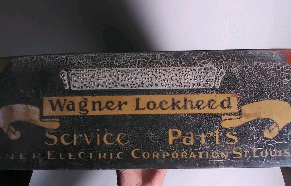 Vtg. LOCKHEED BRAKE Service Parts Organizer Wagner Product USA 20″L Advertising