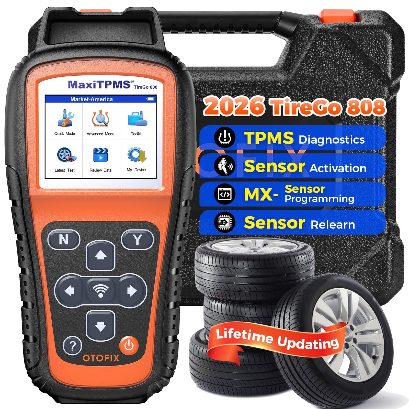 OTOFIX TireGO 808 TPMS Programming Tool, 2026 Upgrade Wi*Fi TPMS Scan Tool Re…