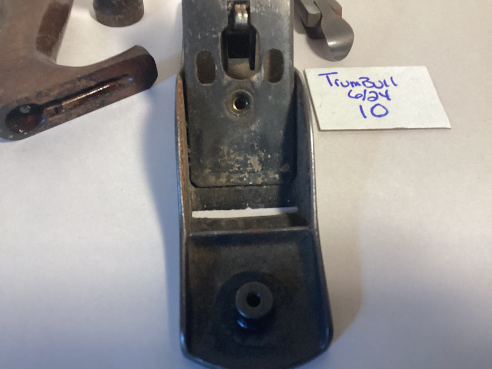 Vintage Metal Products smooth bottom wood plane carpenter tool West Haven CT