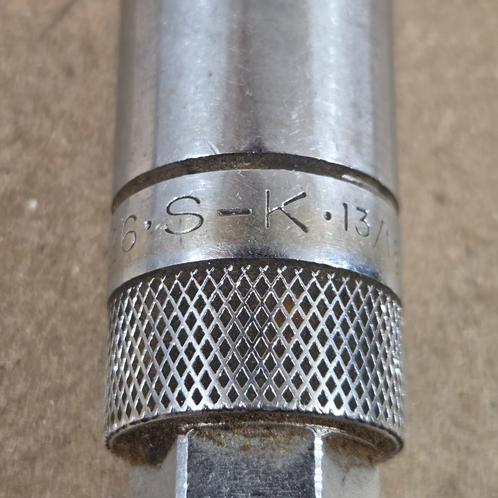 Vintage SK Tools 13/16″ 6 point 3/8″ drive deep Socket 4426 USA