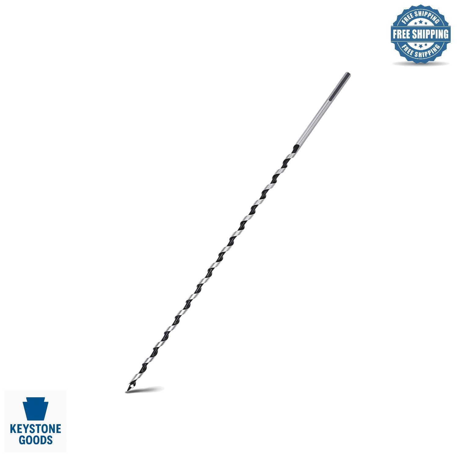 1/4 in x 13.8 in Hex Shank Wood & Plastic Auger Bit