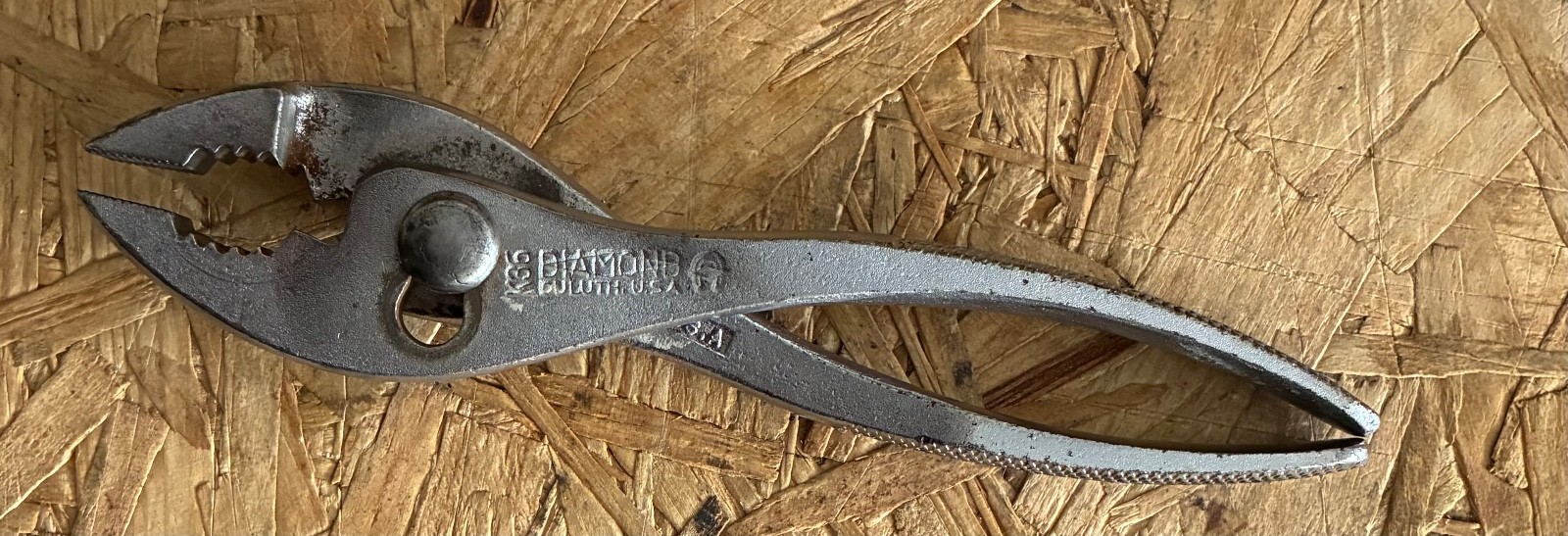 Diamond Duluth 195 Slip Joint Pliers 7″ USA Vintage Machinist Electrician Tool