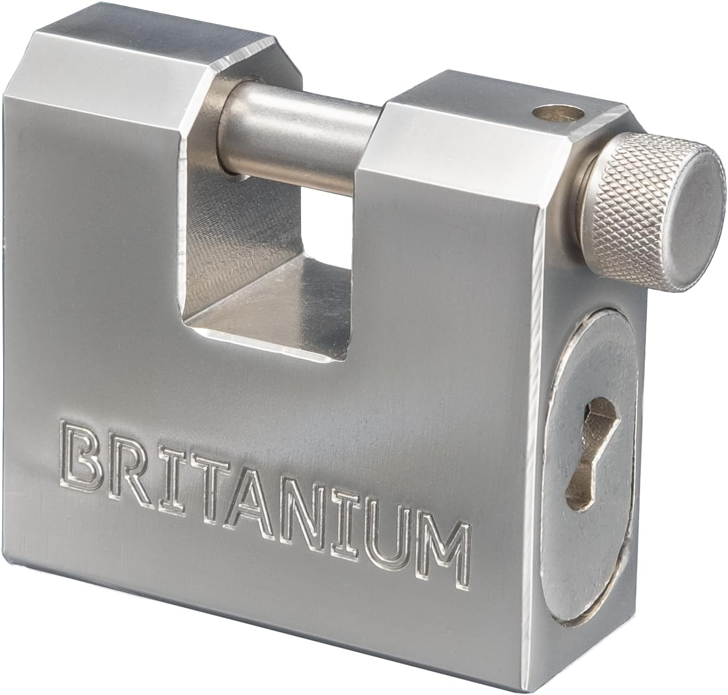 ® BRX66 Heavy Duty Container Padlock with 5 Keys – 10Mm Cut Resistant Shackle, a