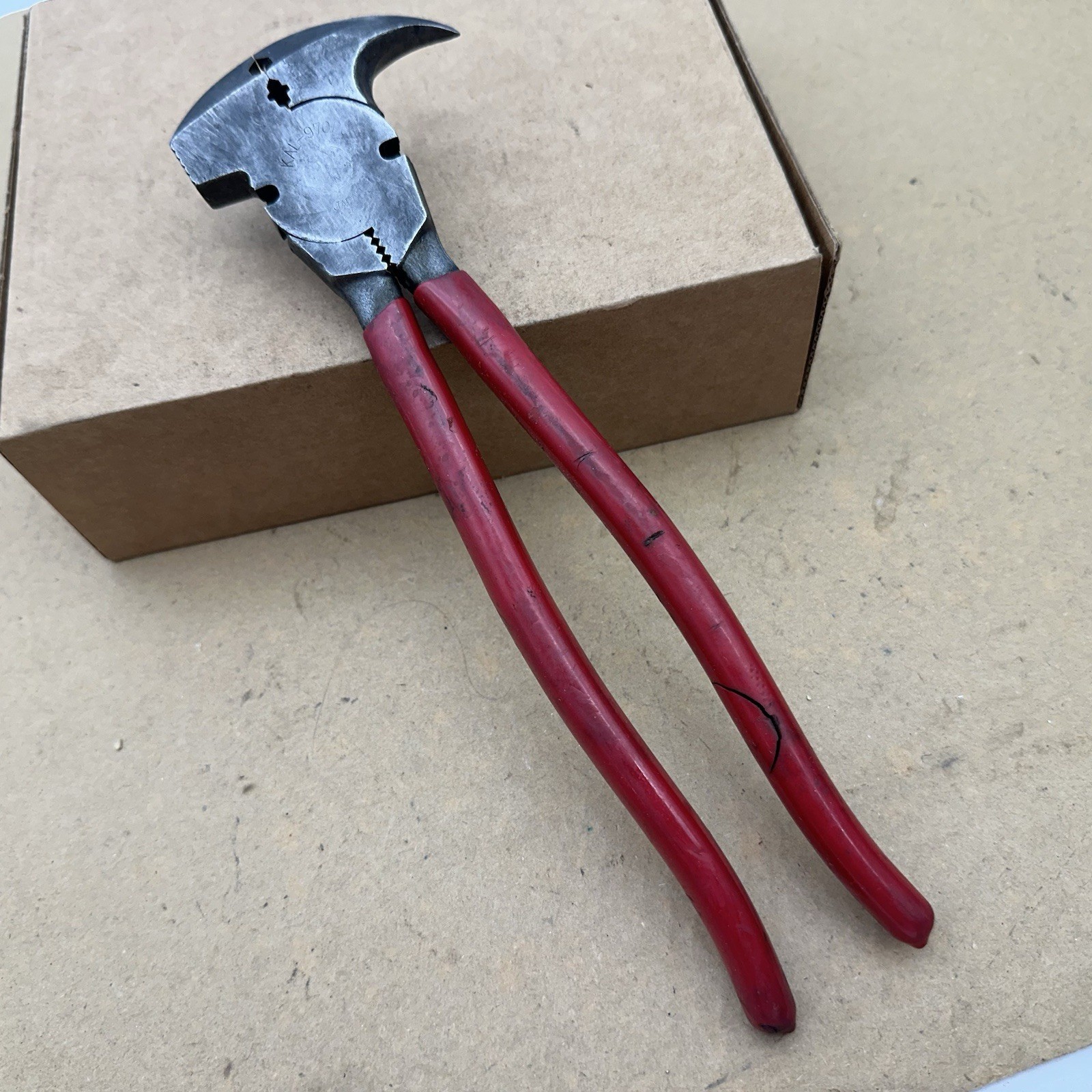 Vintage KAL Tools 970-PG Multi-Tool Hammer Pliers WIRE CUTTER Nail Puller Japan