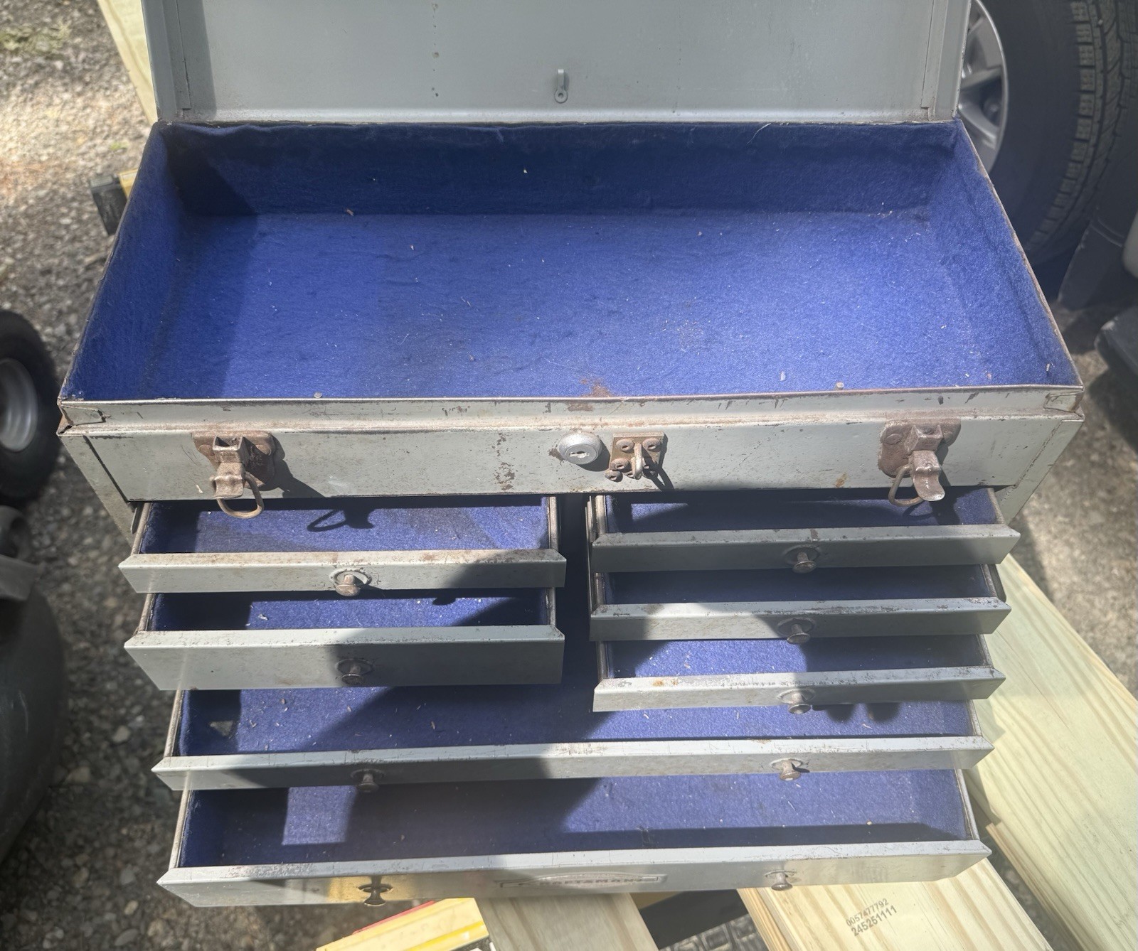 Vintage Craftsman Machinist Toolbox 7 Drawer Metal Tool Chest USA