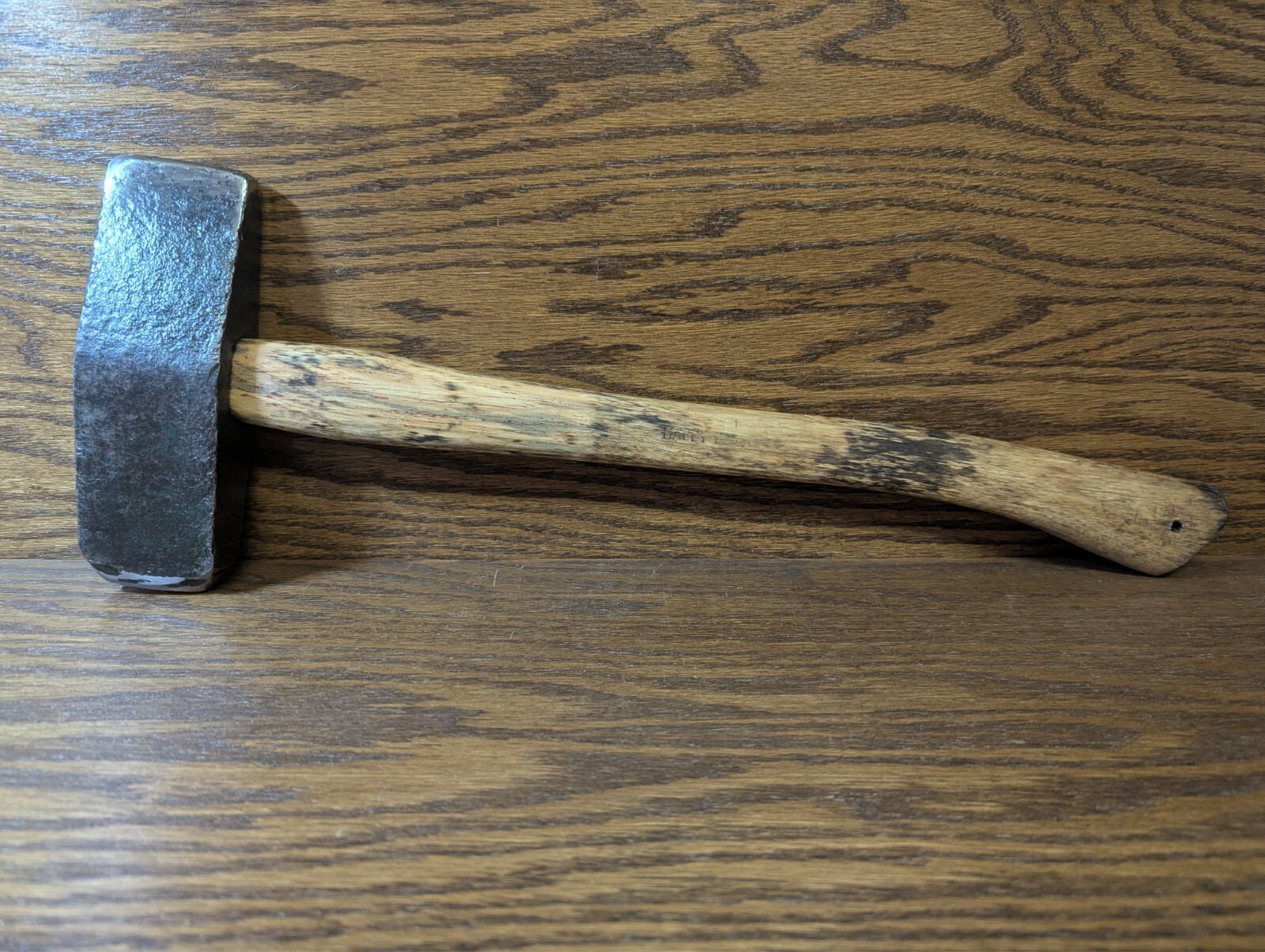 Vtg Straight Peen Mason Hammer / Sledge Wedge Logger Axe Cast Steel 19” / 5.4lbs