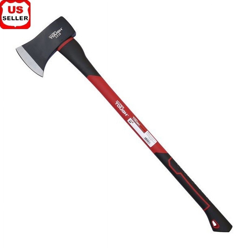 3.5lb Single Bit Axe Fiberglass Handle High Quality Steel Heavy Duty Tool New