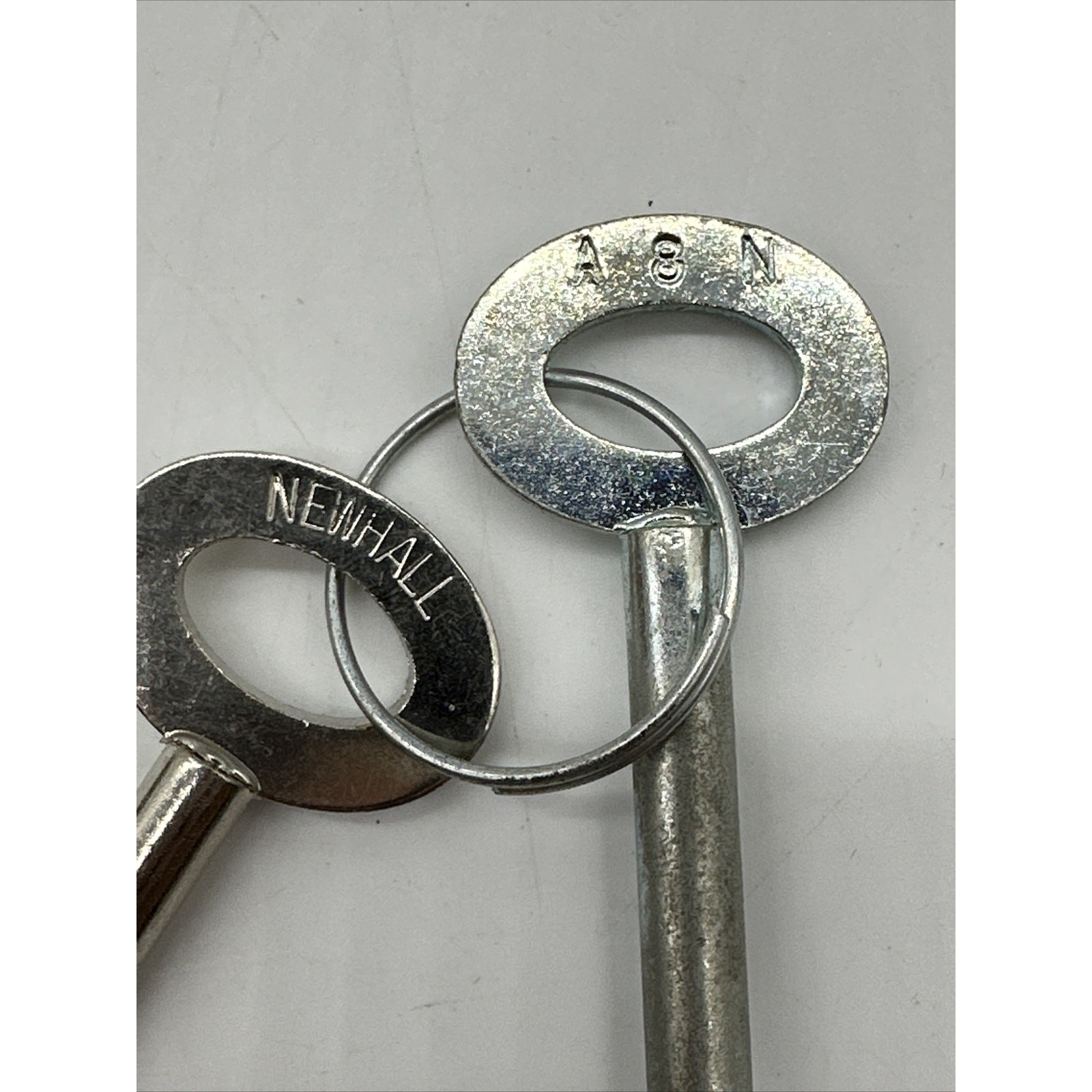 Lot Of 2 Vintage Newhall Skeleton Keys A8N Keyway.