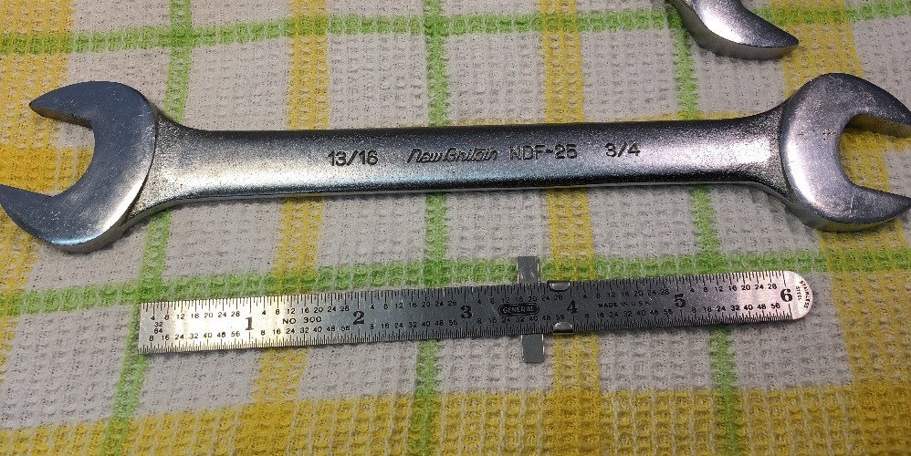 NEW BRITAIN Open End Wrench, NDF25, Sizes 3/4″ X 13/16″, Made In USA 🇺🇸