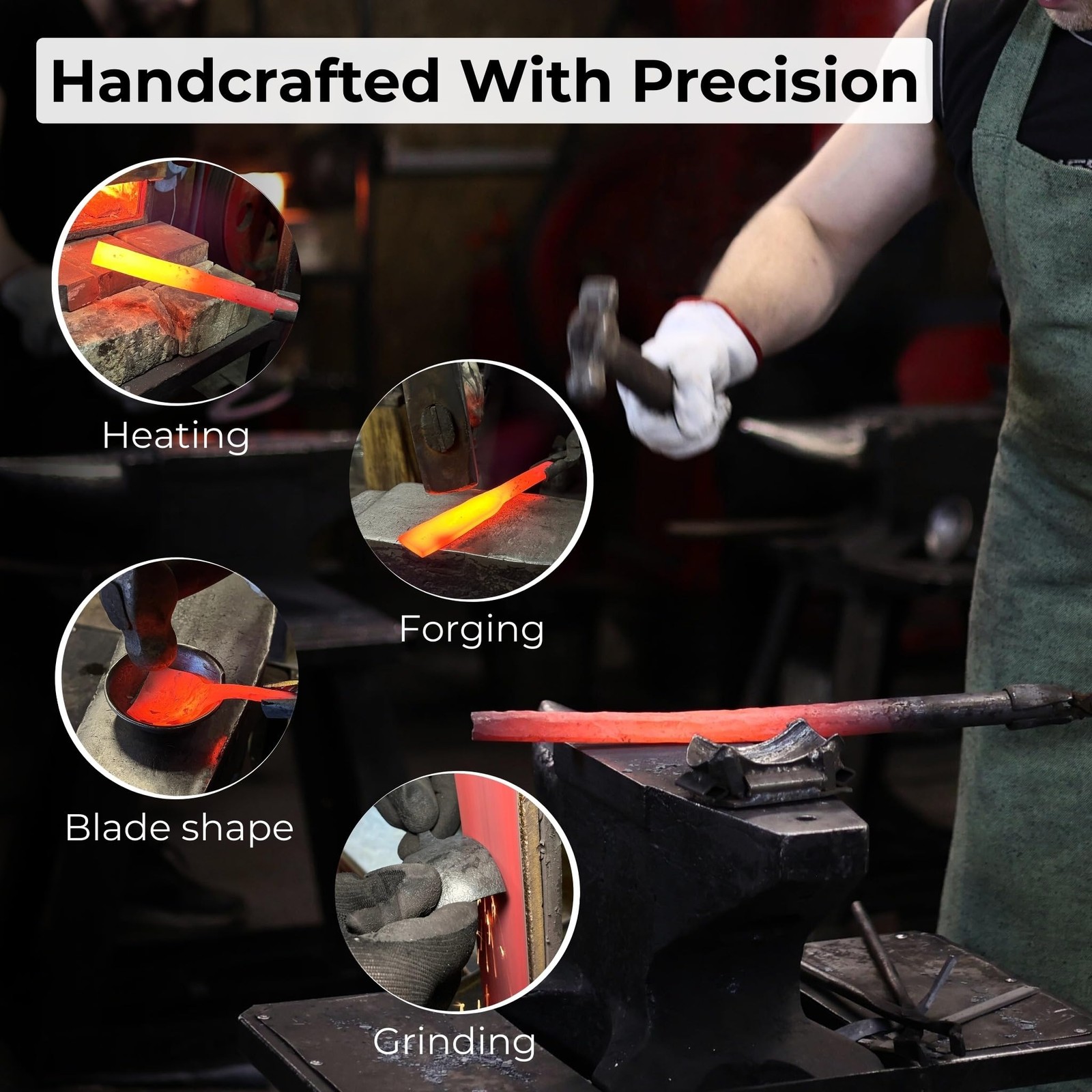 Sharky Hand-Forged Spoon Bent Gouge – Professional Wood Carving Chisel For Sp…