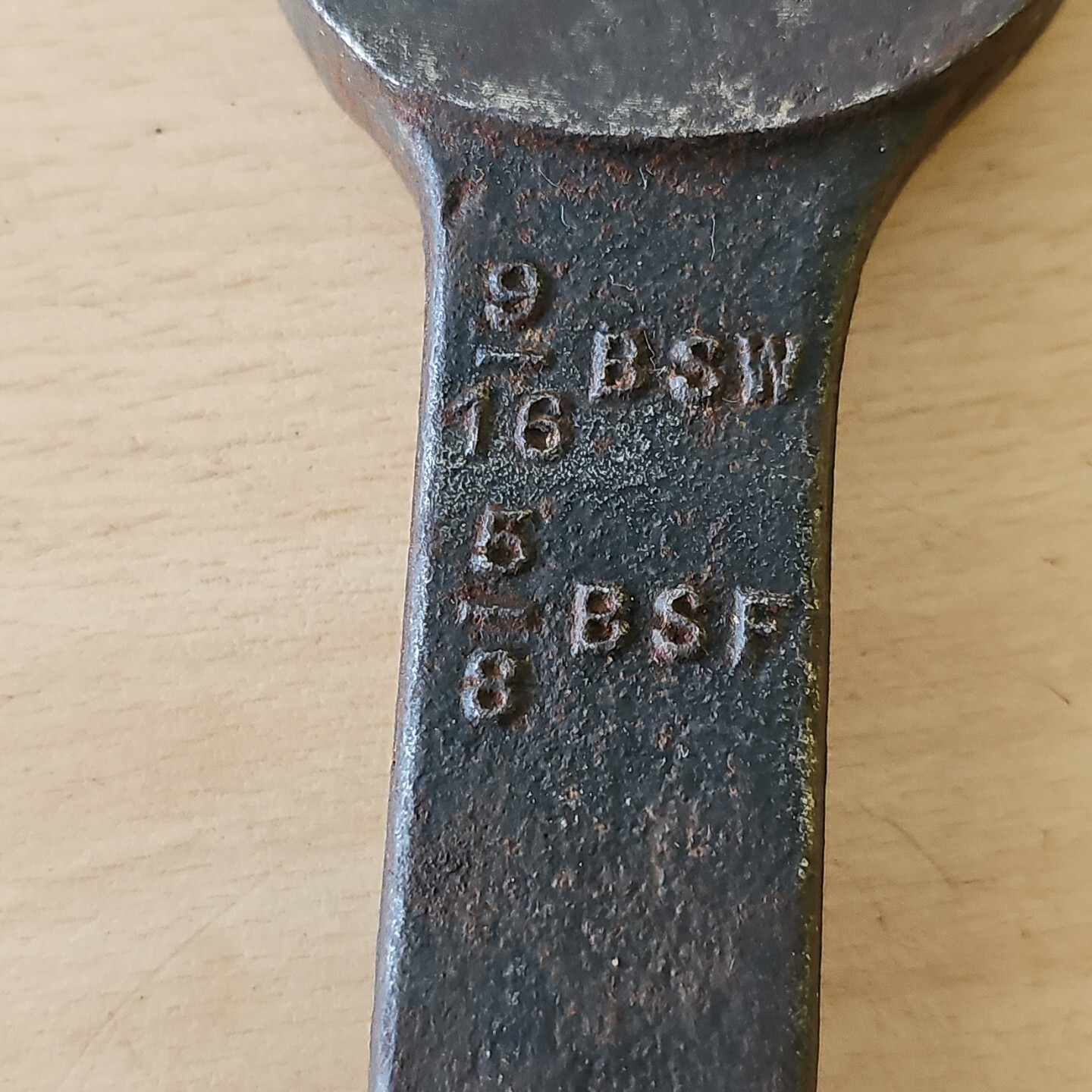 Vintage Garringtons Open Ended Spanner G.P.O. 1961, 9/16″BSW, 5/8″BSW, 12″ 720g