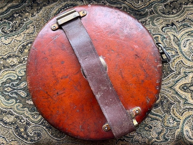 Vintage Rabone Chesterman 30m Tape Measure Leather Case Brass Surveyor Tool Book