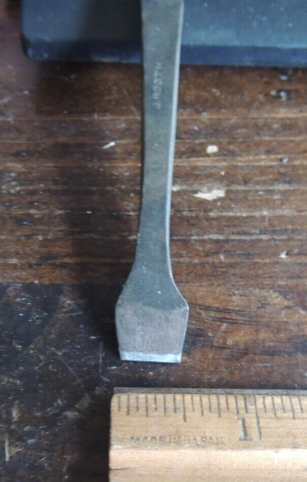 VINTAGE J. Booth (JOHN?) SLOTTED or FLAT SCREWDRIVER BIT FOR OLD BIT BRACE