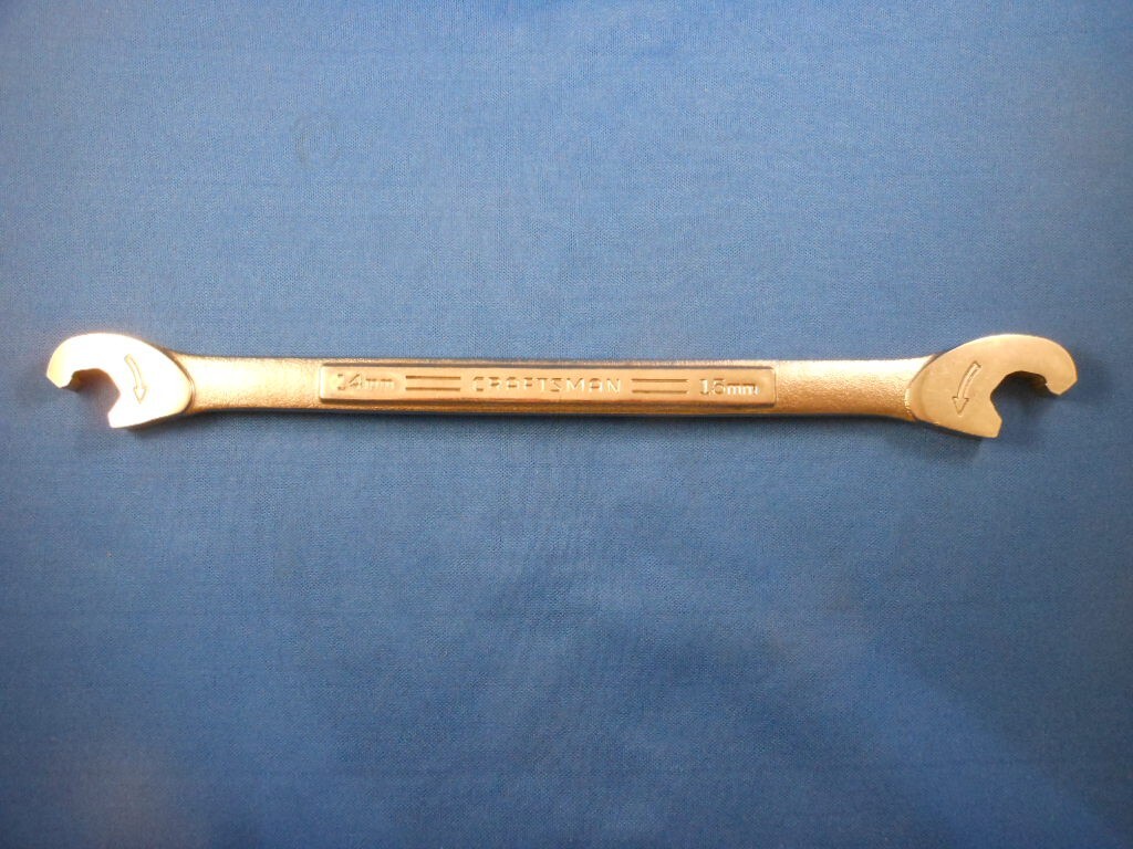Vtg Craftsman 42994 14mm & 15mm Metric Double Open End Combination Speed Wrench